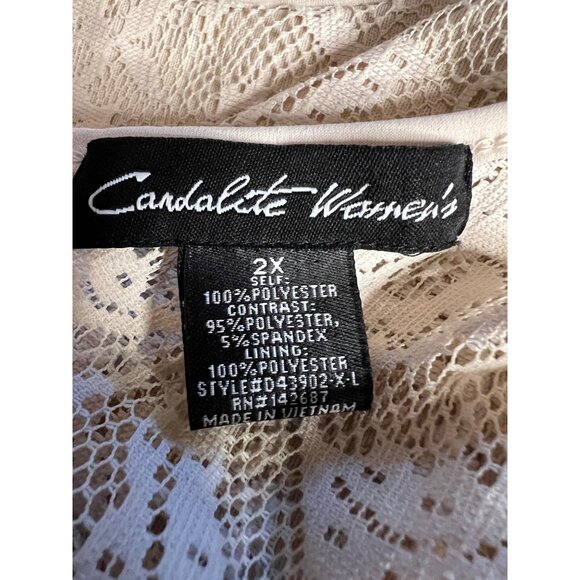 Candlelight women’s 2X Maxi Formal Lace Ivory Mother of the Bride - Picture 11 of 12